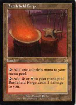 戦場の鍛冶場 FOIL 日本語アポカリプス版 MTG アポカリプス Battlefield Forge